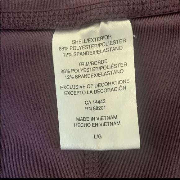 Mondetta Womens Active Legging High Waisted Yoga - Size L - Purple - Picture 4 of 12